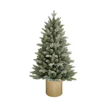 Novogodišnja jelka u metalnoj saksiji 120cm Novogodišnja jelka u metalnoj saksiji 120cm